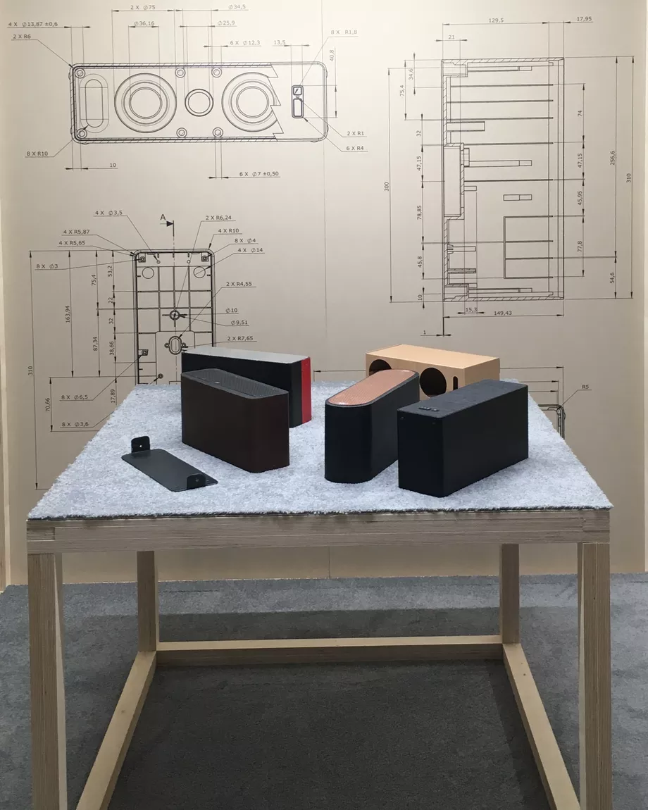 IKEA prototypes van de Sonos speakers // Foto via Sonos